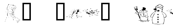 KR Snow People font preview